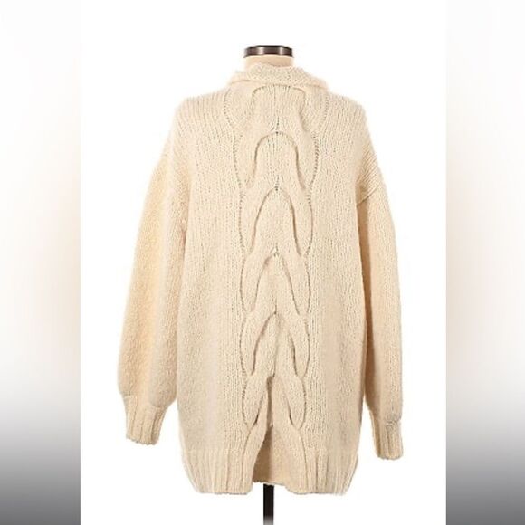 Faherty Stella Alpaca Cardigan M - Picture 3 of 6